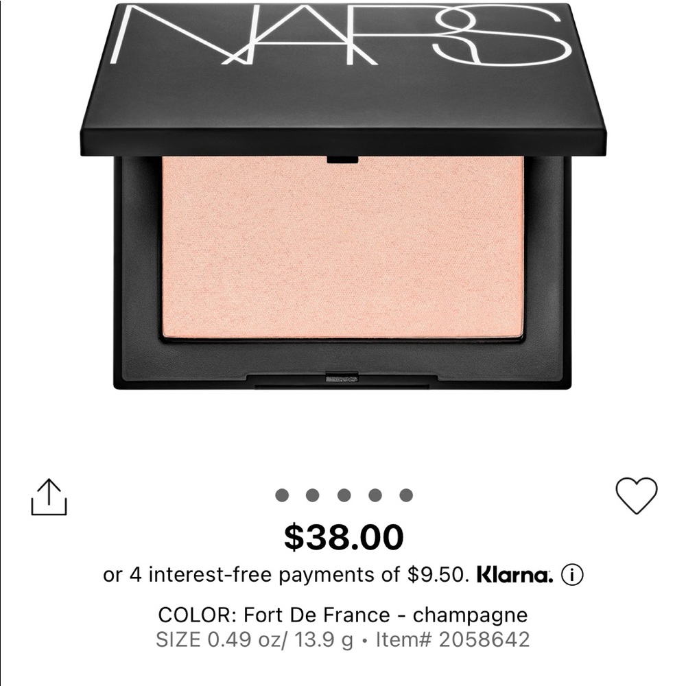 Like new Nars fort de France highlighter